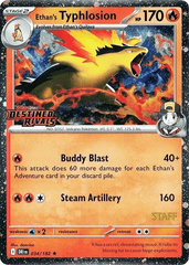 Ethan's Typhlosion - Prerelease Staff  - 034/182 - Holo Rare